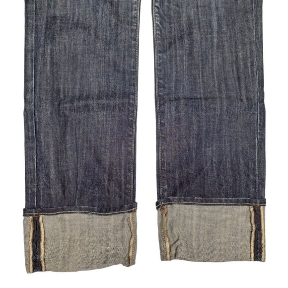 Vigoss Denim Jean Pants Rolled Cuff Womens 13 14 Slim Cut Pockets Dark Wash Blue - Picture 4 of 10